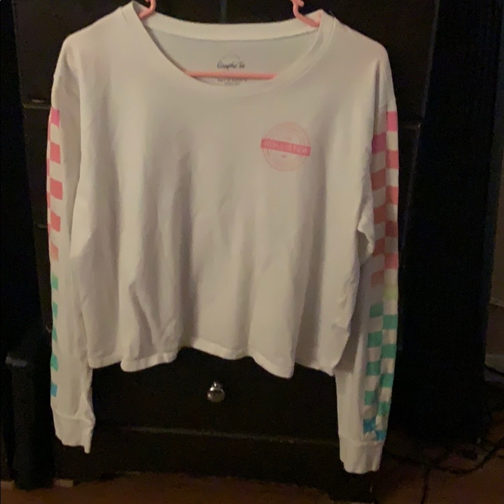 Hollister white sweater